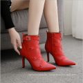 Ladies Leather Boots Winter Genuine Ladies Leather Ankle Winter Boots Women Heels shoes Boot and Zip Boots for Women